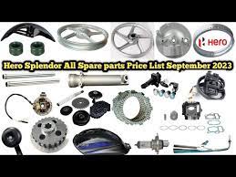 splendor spare parts list 2023