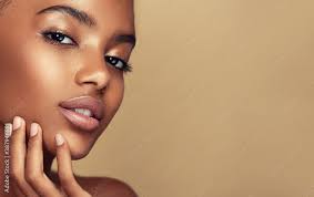 black woman cosmetics makeup