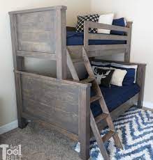 farmhouse style twin over full bunk bed