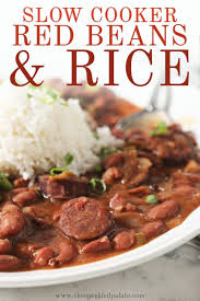 slow cooker red beans and rice easy