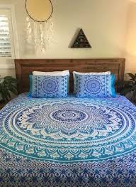 Rh Mandala Blue Ombre King Size Bedding