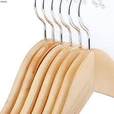Image result for Wood Cloth Hanger Set