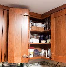 A 18″ wide cabinet with 15″ door and a 30″ wide cabinet. Upper Corner Cabinet Houzz