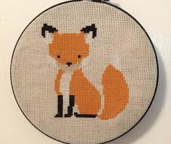 Fox Cross Stitch Pattern Free Woodland Fox Cross Stitch