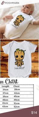 I Am Groot Infant Onesie Guardians Of The Galaxy Size Chart