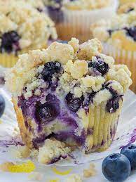 Lemon Blueberry Muffins Recipe gambar png