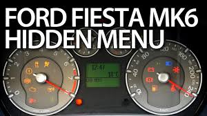 how to enter hidden menu in ford fiesta