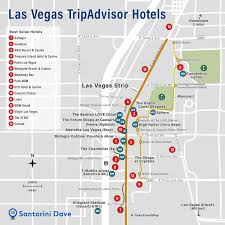 las vegas hotel map the strip