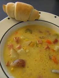 cheesy ham potato soup recipe