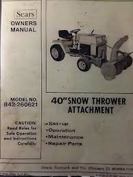 Sears Craftsman Garden Tractor 40 034