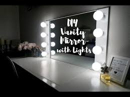 Diy Vanity Mirror With Lights Under 100 Youtube