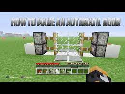 Minecraft How To Make A Automatic Door