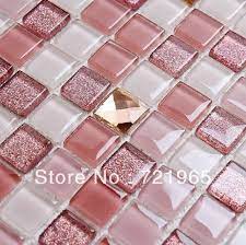 crystal glass mosaic tile kitchen
