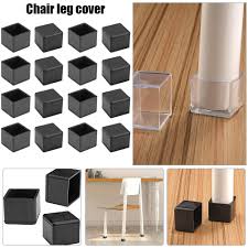 square rectangle silicone chair leg