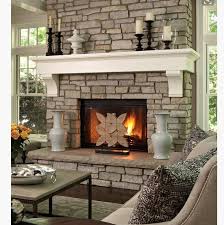 Granite Statue Fireplace Mantels With
