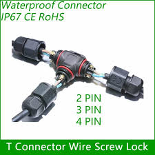 T Connector 2 3 4 Pin Ip67 Waterproof