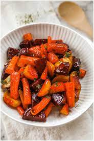 honey roasted carrots and beets