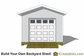12x16 shed plans with garage door