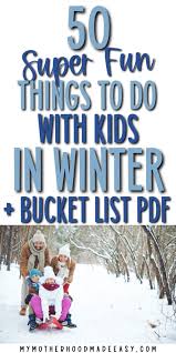 winter bucket list pdf 50 fun things