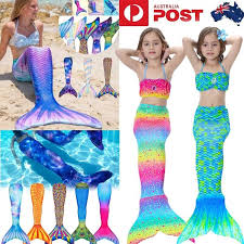 kid mermaid tail swimming costume