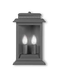 Grey Belvedere Twin Candle Outdoor Wall