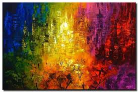 colorful abstract art wall decor 4088