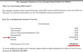 irs form 990 late filing penalty