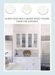 Let this coat dry before flipping it over and painting the other side. 10 Best Kitchen Cabinet Paint Colors From The Experts The Zhush