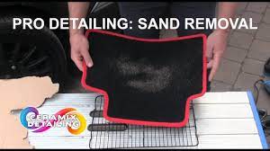 sand removal from car mats carpet