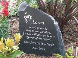 Garden Memorial Stones For People S