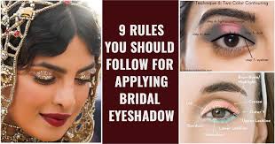 applying bridal eyeshadow