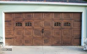 Traditional faux graining demands painstaking craftsmanship. Faux Wood Garage Door Tutorial Prodigal Pieces
