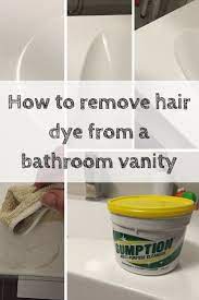 hair dye from your bathroom vanity