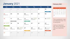 2021 calendar powerpoint template