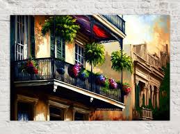 New Orleans Balcony Cityscape French