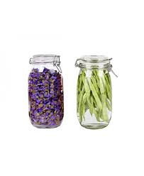 Airtight Glass Canister Set Of 2