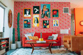 decorate with red in the living room