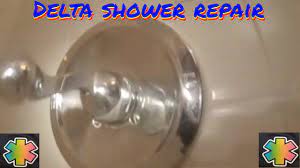 How to repair old school delta single handle shower faucet - YouTube