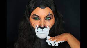 scar the lion king face paint makeup