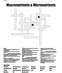 micronutrients crossword wordmint