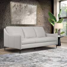Grain Leather Rectangle Sofa