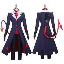 Anime Helluva Boss Blitzo Cosplay Costume Party Uniform Suit with Tail Halloween  Outfit for Men Women Custom | AliExpress