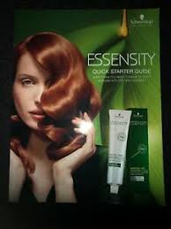 Details About Schwarzkopf Essensity Hair Color Chart Paperhair Swatch Instructions Booklet