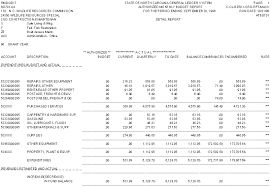 Bd701 Authorized Monthly Budget Report Example