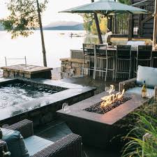 Hot Tub And Firepit Patio Ideas