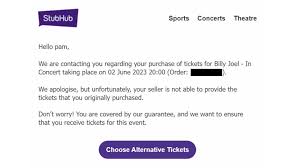 concert tickets from stubhub disappear