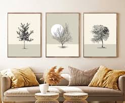 Tree Wall Art Neutral Decor Tree Prints