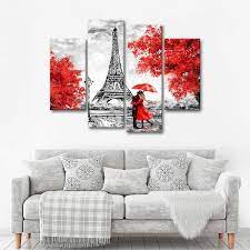 Love In Paris Pop Multi Panel Canvas