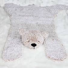 furry crochet bear blanket rug free