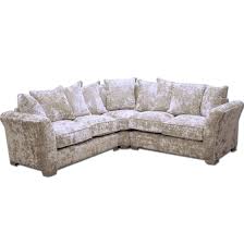luxury cream velour corner sofa m
